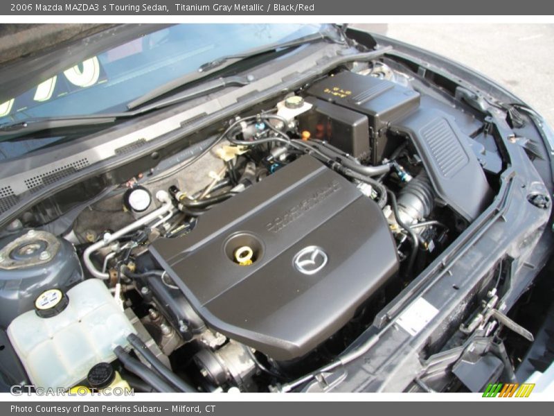 Titanium Gray Metallic / Black/Red 2006 Mazda MAZDA3 s Touring Sedan