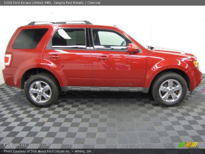 Sangria Red Metallic / Charcoal 2009 Ford Escape Limited 4WD