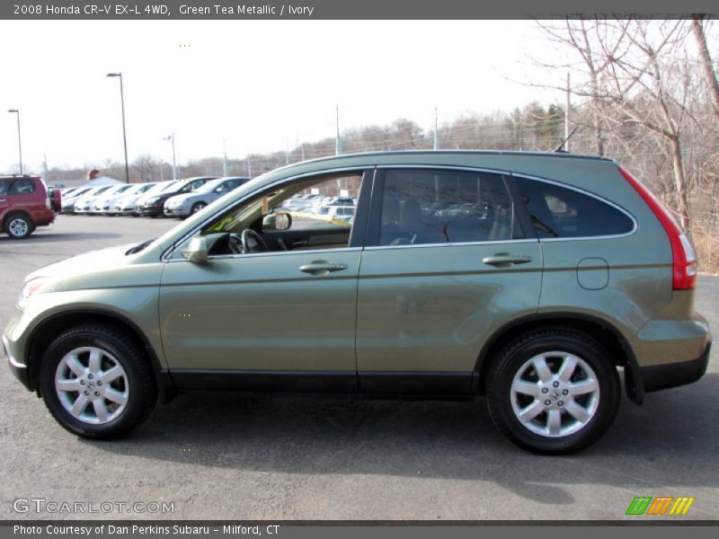 Green Tea Metallic / Ivory 2008 Honda CR-V EX-L 4WD