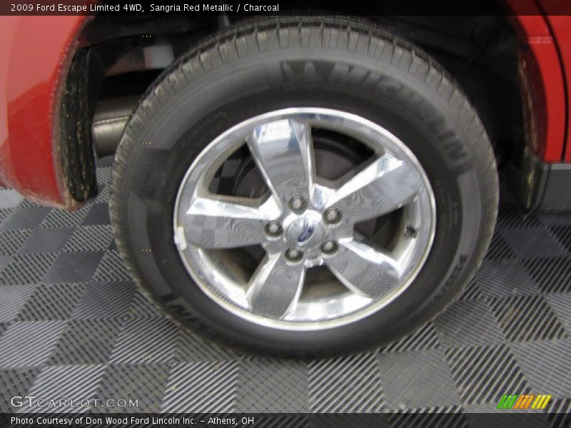 Sangria Red Metallic / Charcoal 2009 Ford Escape Limited 4WD