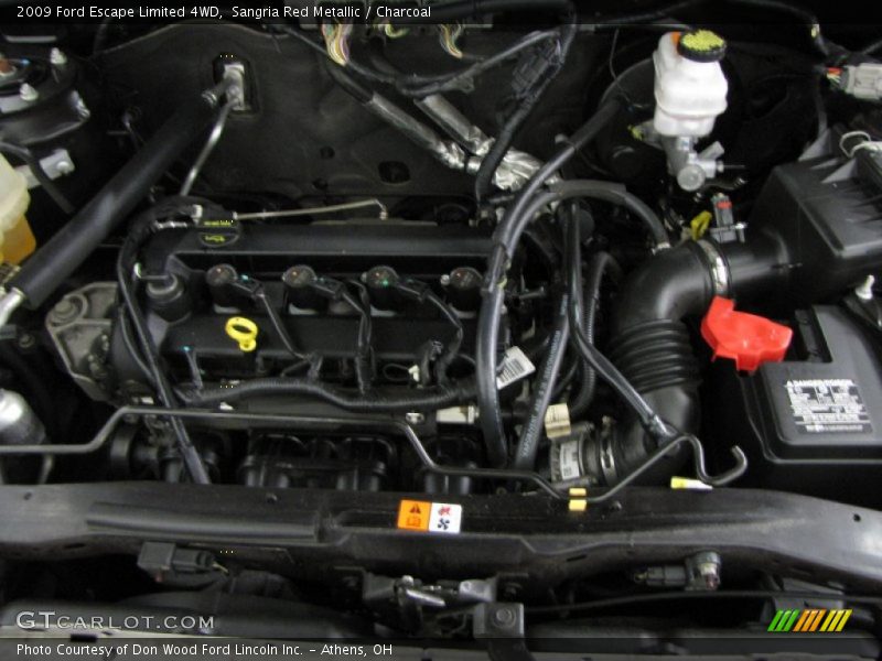 Sangria Red Metallic / Charcoal 2009 Ford Escape Limited 4WD