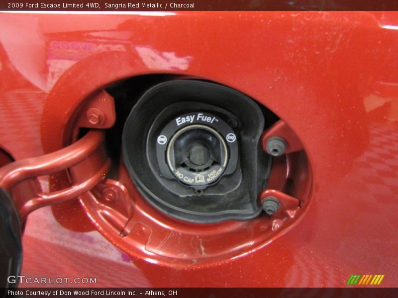 Sangria Red Metallic / Charcoal 2009 Ford Escape Limited 4WD