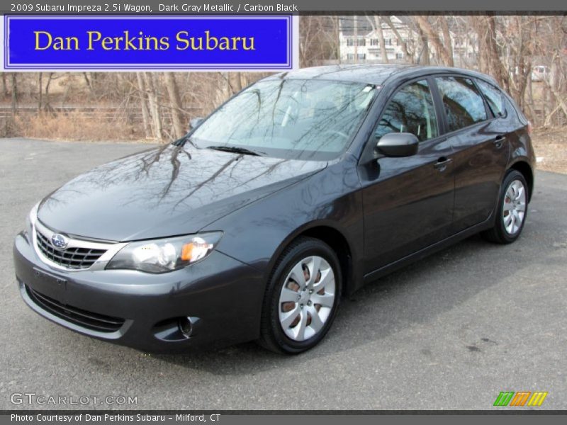 Dark Gray Metallic / Carbon Black 2009 Subaru Impreza 2.5i Wagon