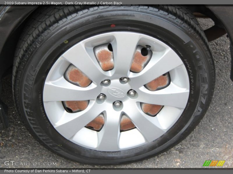Dark Gray Metallic / Carbon Black 2009 Subaru Impreza 2.5i Wagon