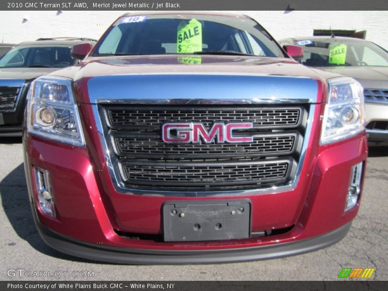 Merlot Jewel Metallic / Jet Black 2010 GMC Terrain SLT AWD