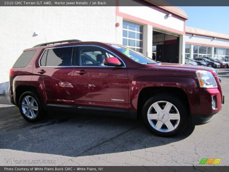 Merlot Jewel Metallic / Jet Black 2010 GMC Terrain SLT AWD