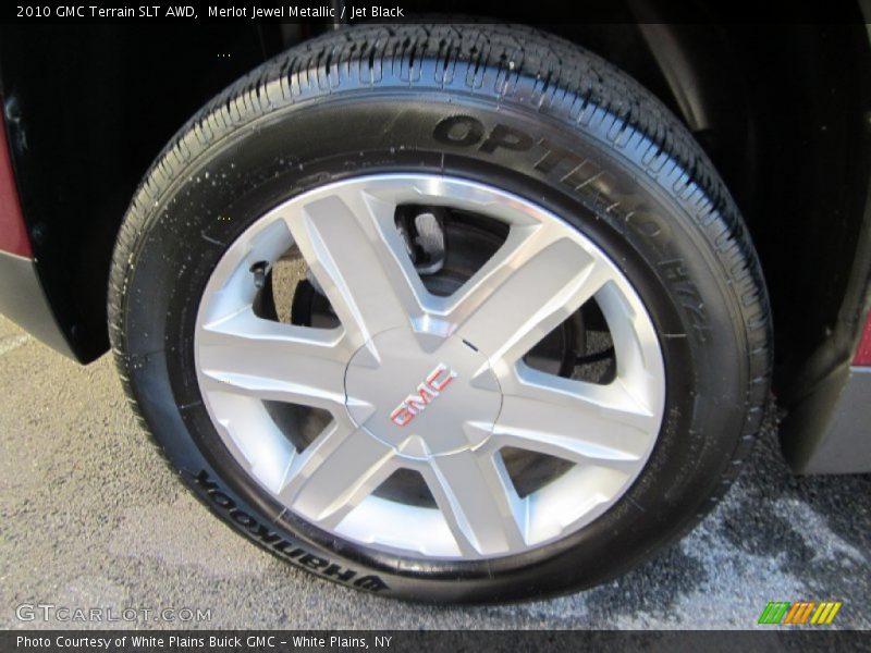 Merlot Jewel Metallic / Jet Black 2010 GMC Terrain SLT AWD
