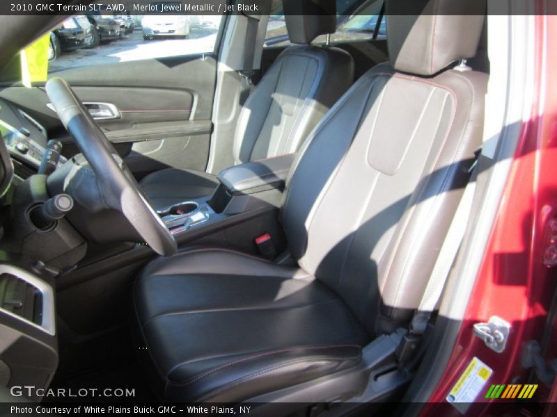 Merlot Jewel Metallic / Jet Black 2010 GMC Terrain SLT AWD