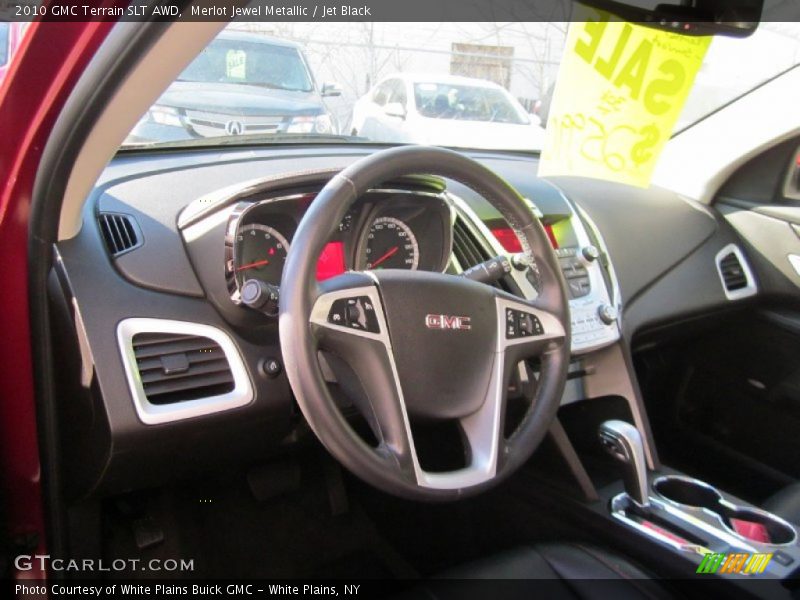 Merlot Jewel Metallic / Jet Black 2010 GMC Terrain SLT AWD