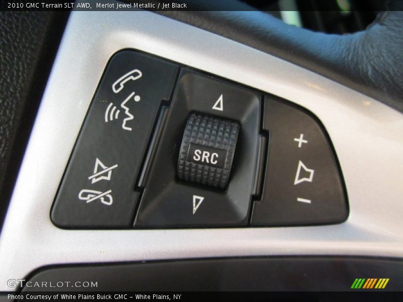 Merlot Jewel Metallic / Jet Black 2010 GMC Terrain SLT AWD