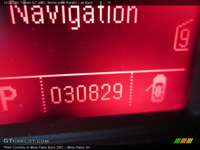 Merlot Jewel Metallic / Jet Black 2010 GMC Terrain SLT AWD