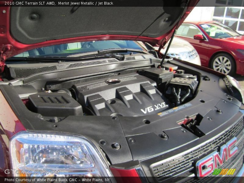 Merlot Jewel Metallic / Jet Black 2010 GMC Terrain SLT AWD