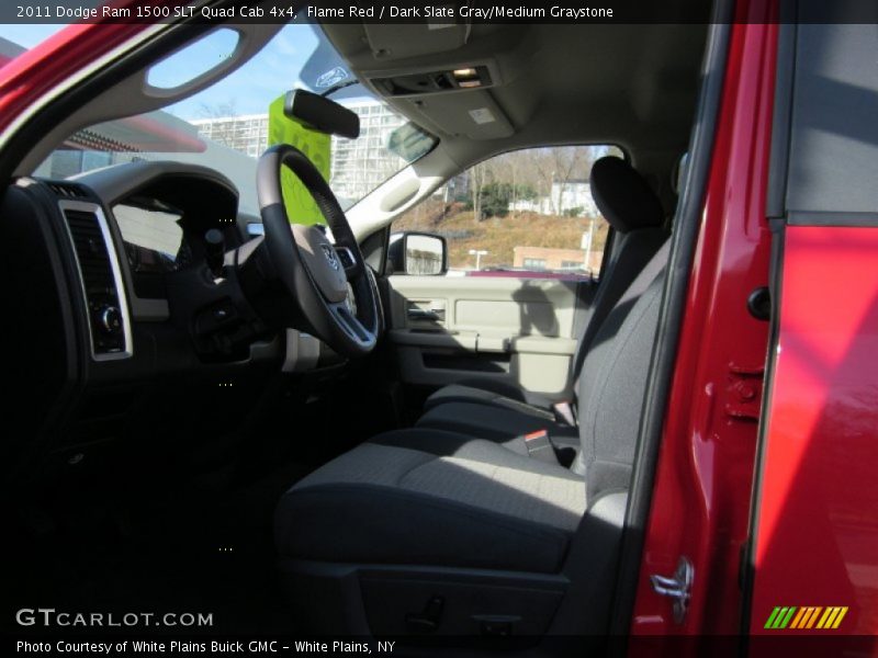 Flame Red / Dark Slate Gray/Medium Graystone 2011 Dodge Ram 1500 SLT Quad Cab 4x4