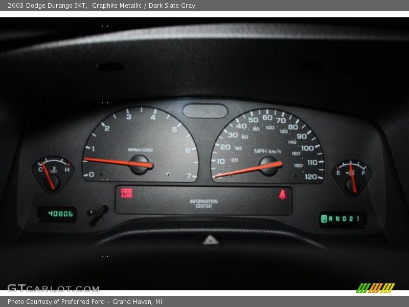 Graphite Metallic / Dark Slate Gray 2003 Dodge Durango SXT