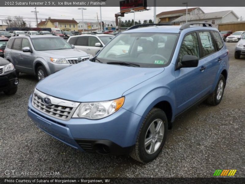 Ice Blue Metallic / Platinum 2012 Subaru Forester 2.5 X