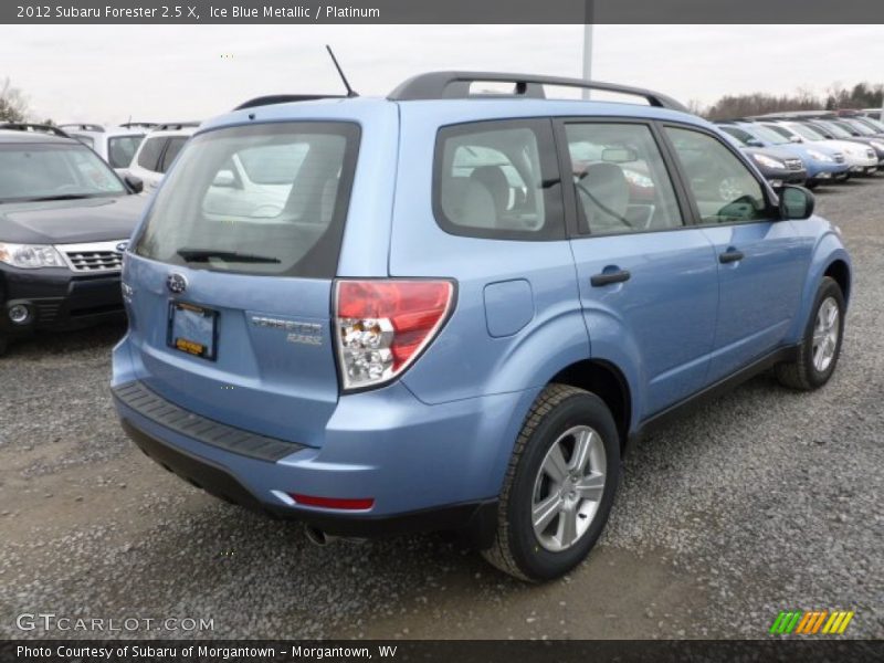 Ice Blue Metallic / Platinum 2012 Subaru Forester 2.5 X