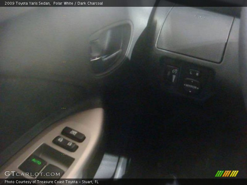 Polar White / Dark Charcoal 2009 Toyota Yaris Sedan