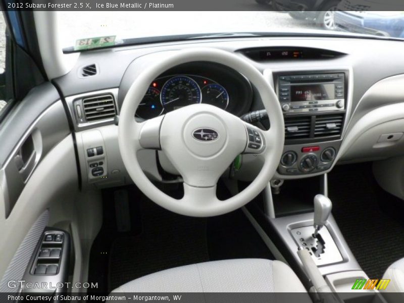 Ice Blue Metallic / Platinum 2012 Subaru Forester 2.5 X