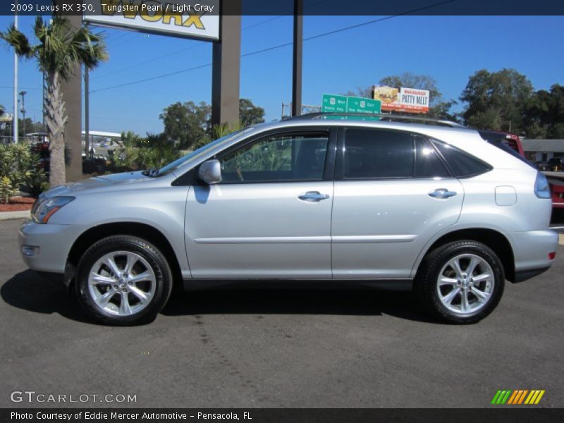 Tungsten Pearl / Light Gray 2009 Lexus RX 350