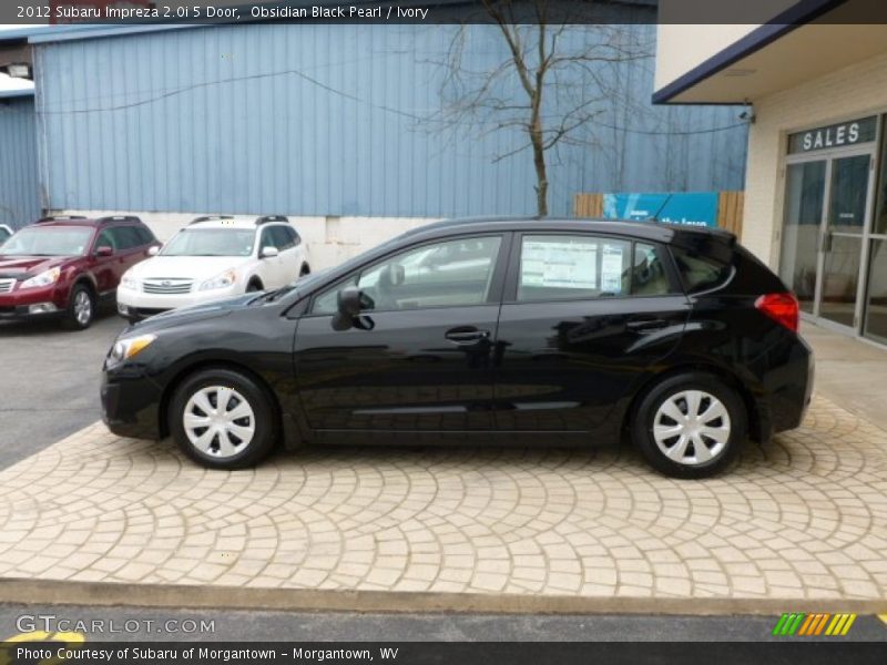 Obsidian Black Pearl / Ivory 2012 Subaru Impreza 2.0i 5 Door