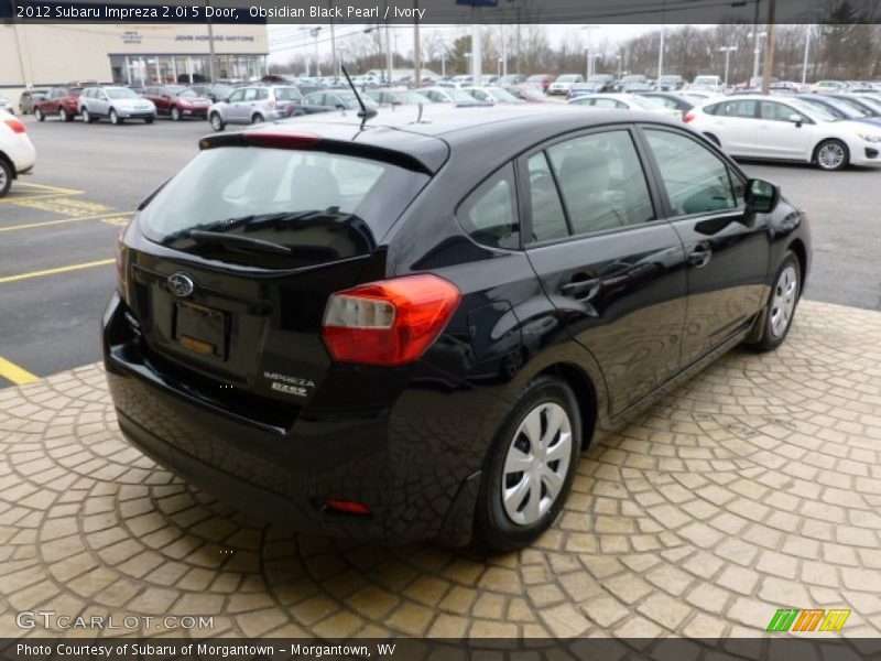 Obsidian Black Pearl / Ivory 2012 Subaru Impreza 2.0i 5 Door