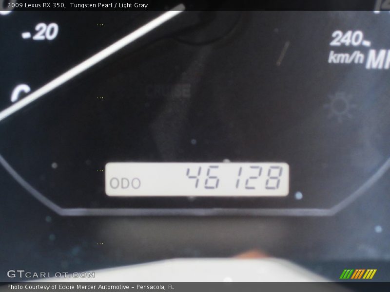 Tungsten Pearl / Light Gray 2009 Lexus RX 350