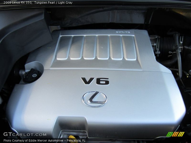 Tungsten Pearl / Light Gray 2009 Lexus RX 350