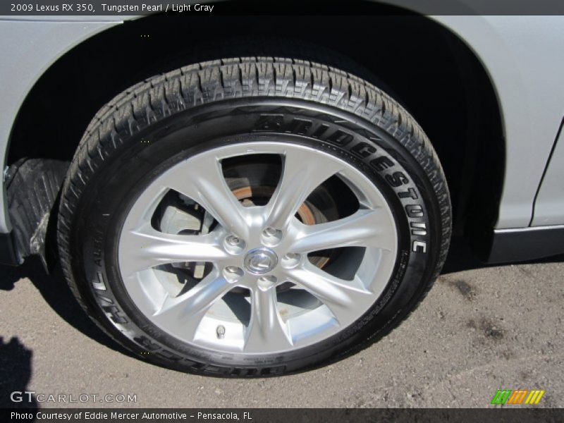 Tungsten Pearl / Light Gray 2009 Lexus RX 350