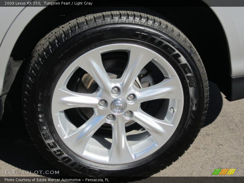 Tungsten Pearl / Light Gray 2009 Lexus RX 350