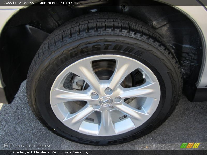 Tungsten Pearl / Light Gray 2009 Lexus RX 350