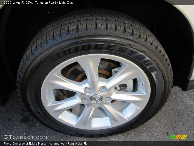 Tungsten Pearl / Light Gray 2009 Lexus RX 350