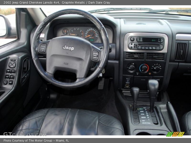 Graphite Metallic / Dark Slate Gray 2002 Jeep Grand Cherokee Laredo 4x4