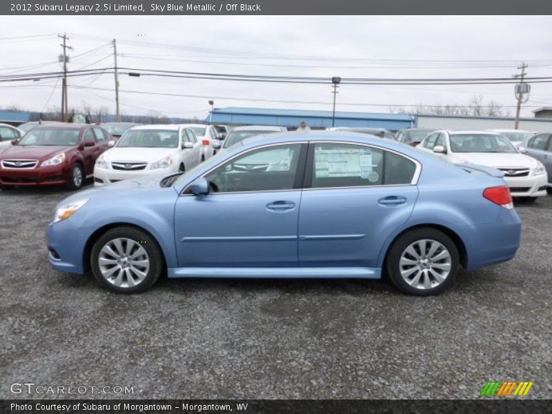 Sky Blue Metallic / Off Black 2012 Subaru Legacy 2.5i Limited