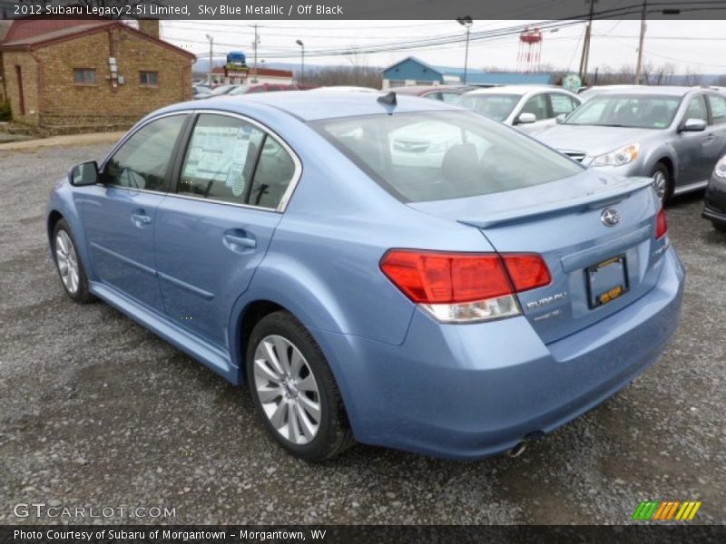 Sky Blue Metallic / Off Black 2012 Subaru Legacy 2.5i Limited