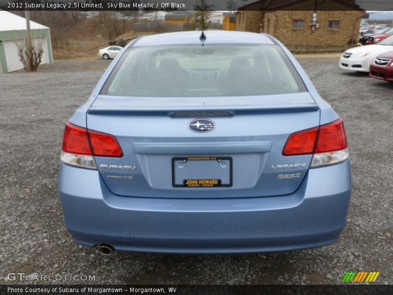 Sky Blue Metallic / Off Black 2012 Subaru Legacy 2.5i Limited