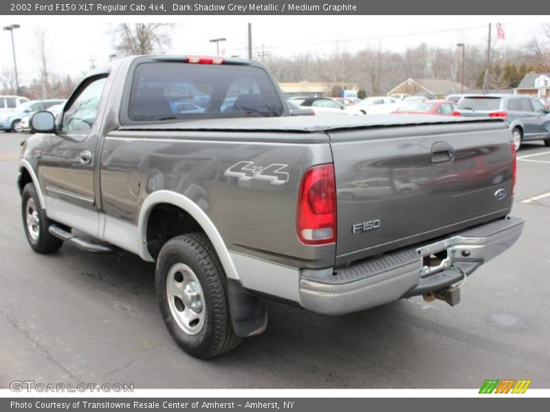 Dark Shadow Grey Metallic / Medium Graphite 2002 Ford F150 XLT Regular Cab 4x4