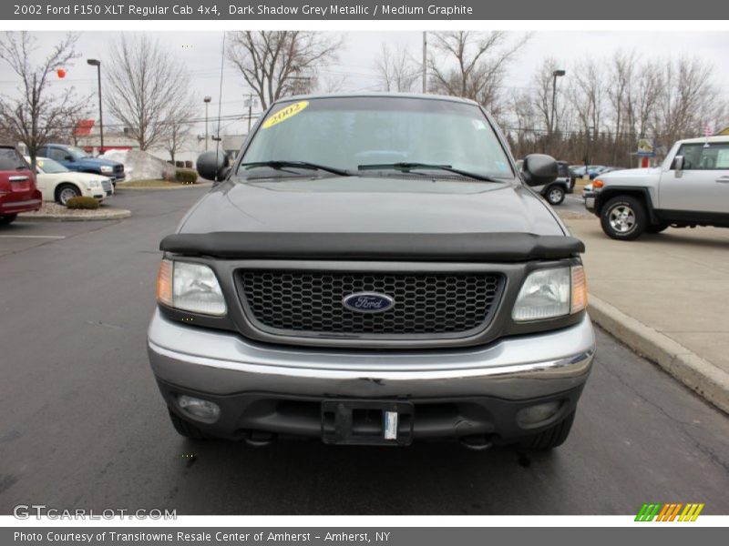 Dark Shadow Grey Metallic / Medium Graphite 2002 Ford F150 XLT Regular Cab 4x4