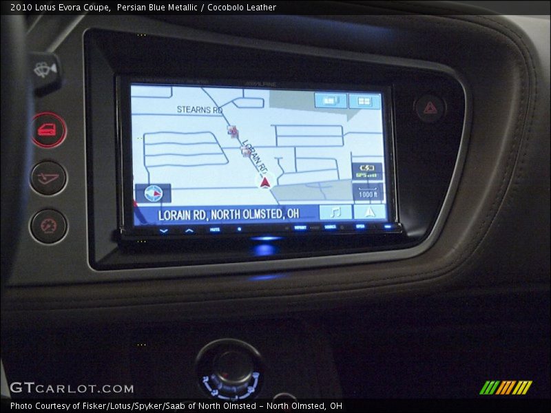 Navigation of 2010 Evora Coupe