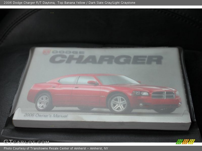 Top Banana Yellow / Dark Slate Gray/Light Graystone 2006 Dodge Charger R/T Daytona
