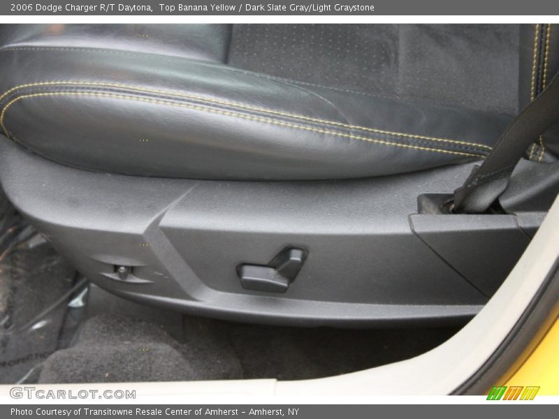 Top Banana Yellow / Dark Slate Gray/Light Graystone 2006 Dodge Charger R/T Daytona
