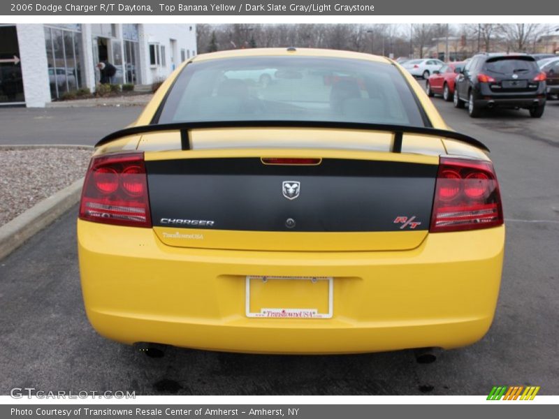 Top Banana Yellow / Dark Slate Gray/Light Graystone 2006 Dodge Charger R/T Daytona