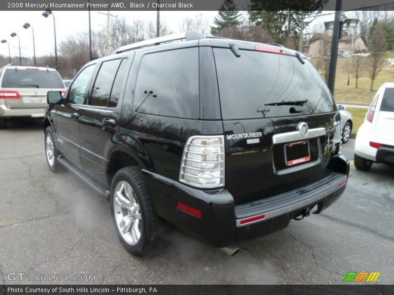 Black / Charcoal Black 2008 Mercury Mountaineer Premier AWD
