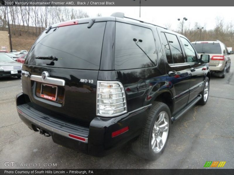 Black / Charcoal Black 2008 Mercury Mountaineer Premier AWD