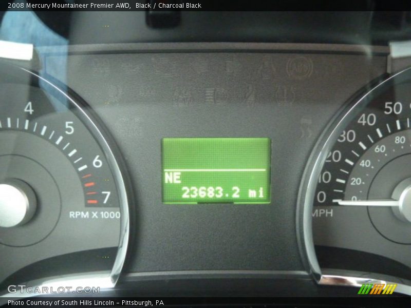 Black / Charcoal Black 2008 Mercury Mountaineer Premier AWD