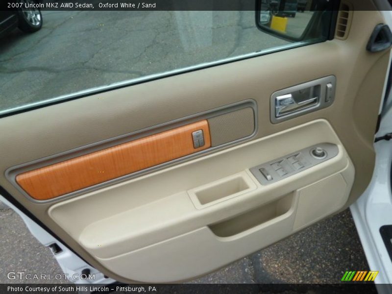 Oxford White / Sand 2007 Lincoln MKZ AWD Sedan