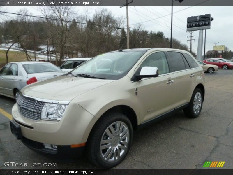 Gold Leaf Metallic / Light Camel 2010 Lincoln MKX AWD
