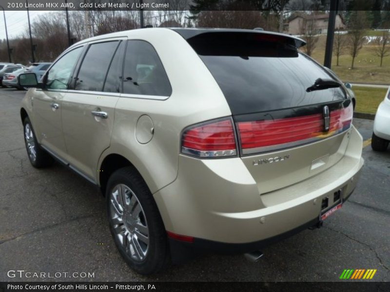 Gold Leaf Metallic / Light Camel 2010 Lincoln MKX AWD