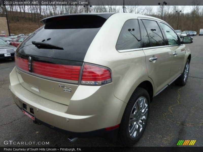 Gold Leaf Metallic / Light Camel 2010 Lincoln MKX AWD