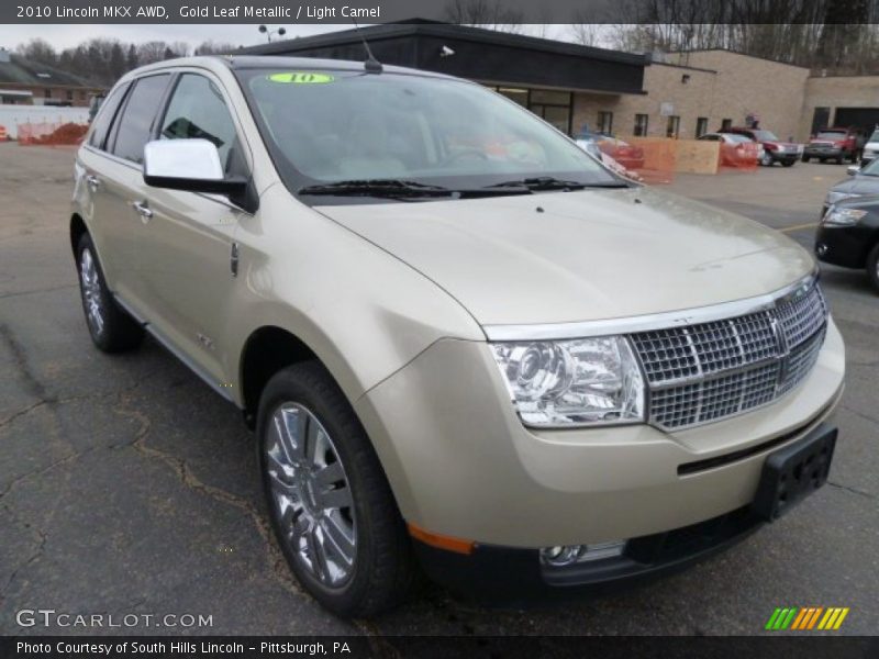 Gold Leaf Metallic / Light Camel 2010 Lincoln MKX AWD