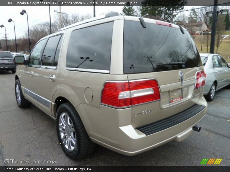 Light French Silk Metallic / Camel/Sand Piping 2008 Lincoln Navigator Elite 4x4